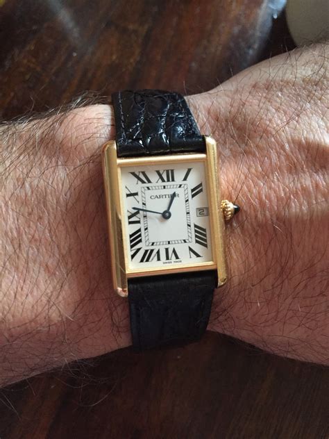 cartier tank watch men's vintage